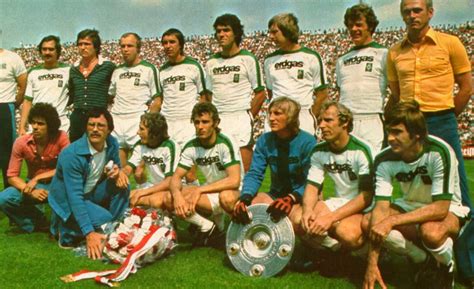 Foto d'archivio del Borussia Mönchengladbach negli anni '70