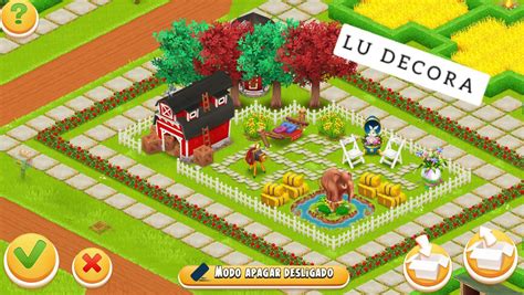 Esempi di decorazioni disponibili in Hay Day