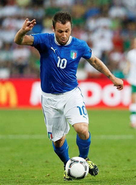 Antonio Cassano durante una partita