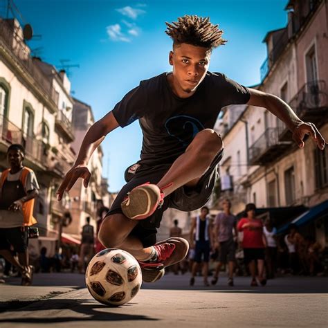 Squadra di street football in azione