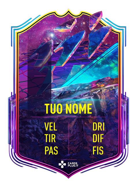 Esempio di carta gigante personalizzata Future Stars FIFA 21