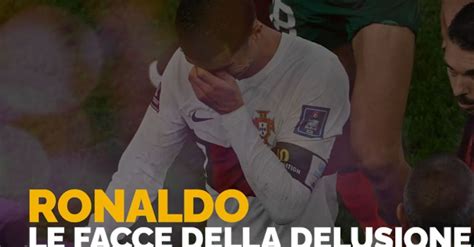 Cristiano Ronaldo in lacrime dopo la partita