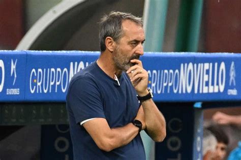 Marco Giampaolo sulla panchina della Sampdoria