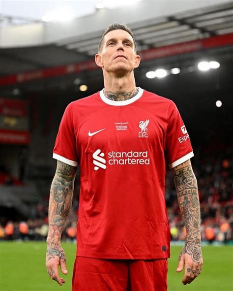 Foto di Daniel Agger durante una partita del Liverpool