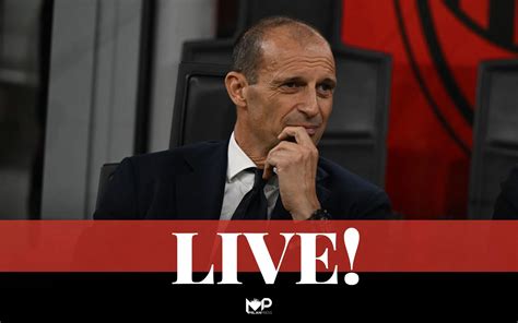 Massimiliano Allegri durante una conferenza stampa
