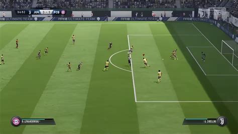 Schermata di gioco di FIFA 17 che mostra la modalità 