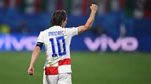 Luka Modric con la maglia della Croazia
