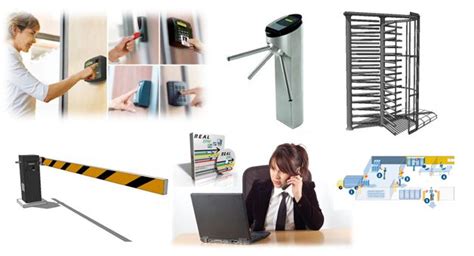 Postazione di controllo accessi in un'azienda