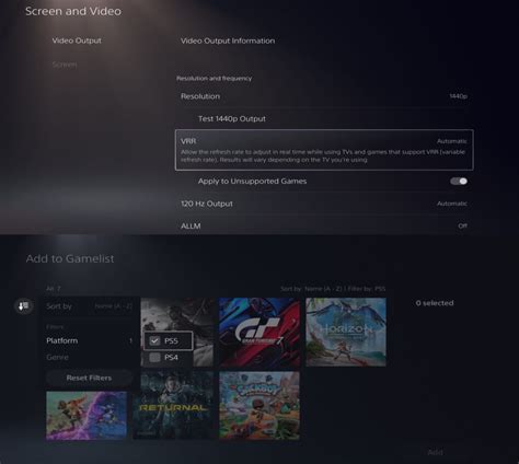 Interfaccia PS Store per l'aggiornamento a PS5