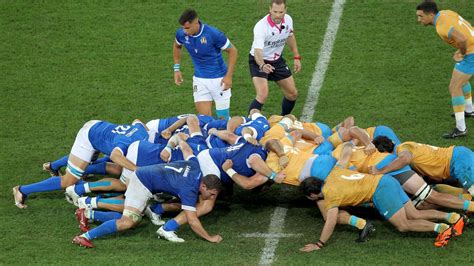 Foto di una partita di rugby in Italia