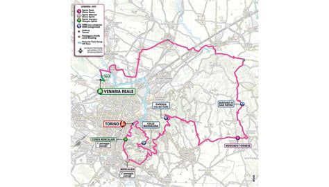 Schema di un percorso di gara in salita con indicazione delle difficoltà