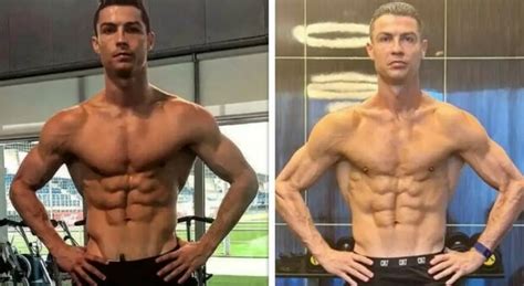 Confronto fisico di Cristiano Ronaldo nel tempo