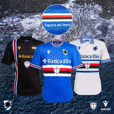 Logo Sampdoria e le maglie storiche