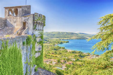 Mappa dei borghi vicino Roma e del Lago di Bracciano