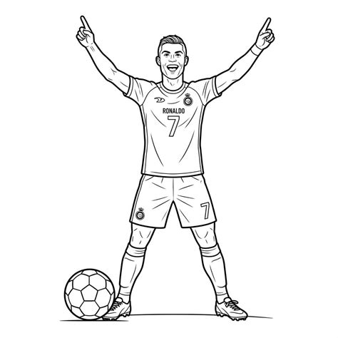 Immagine stilizzata di Cristiano Ronaldo con la