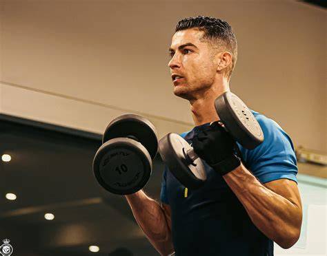 Cristiano Ronaldo in allenamento