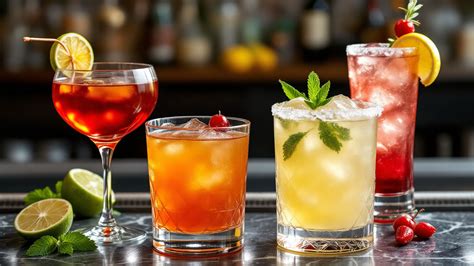 Coppia di cocktail colorati su un tavolo elegante