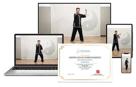 Maestra di Tai Chi che insegna a un gruppo di studenti a Dortmund