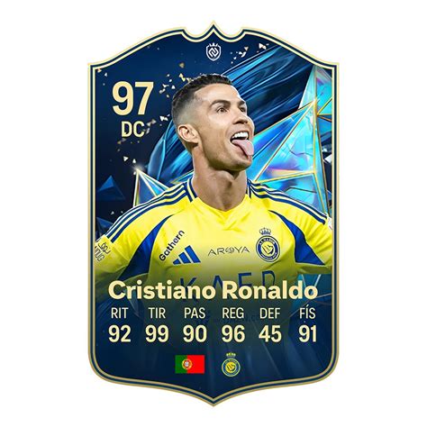 Grafica che mostra le statistiche potenziate di una carta TOTS