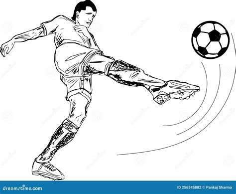 Illustrazione di un pallone che supera la linea di porta