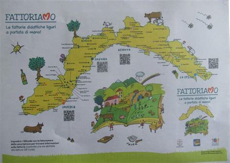 Mappa con indicazione delle fattorie didattiche nei dintorni di Monza