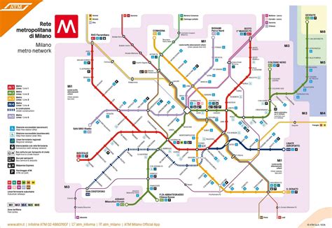 Mappa delle linee Metro di Milano con indicazione per San Siro