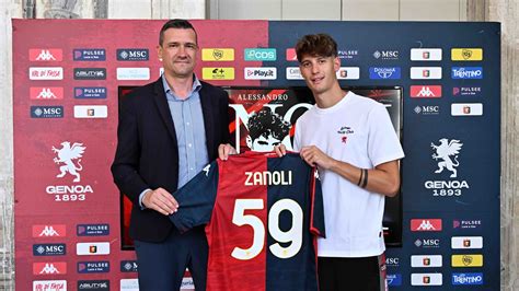 Grafica di presentazione di un giocatore del Genoa con richiami a film o serie TV