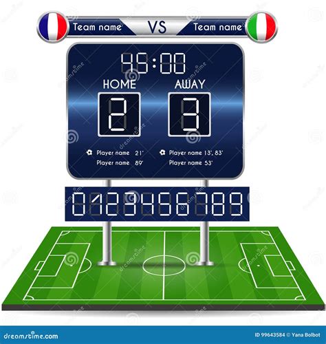 Grafico con statistiche di calcio