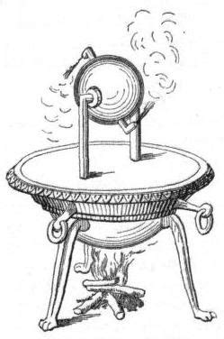 Schema della macchina per alzar acqua di Erone