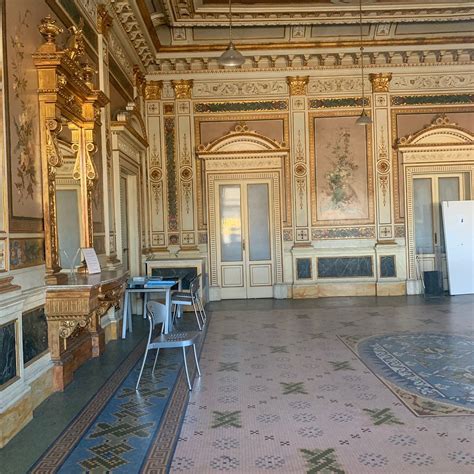 Interno della Saletta Reale nella stazione di Monza