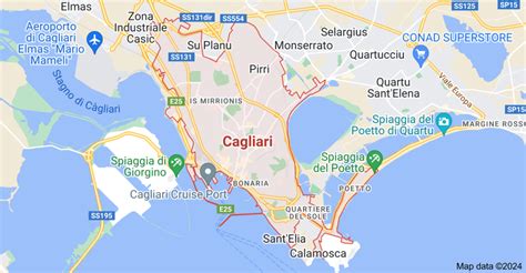 Mappa della Serie A con la posizione del Cagliari