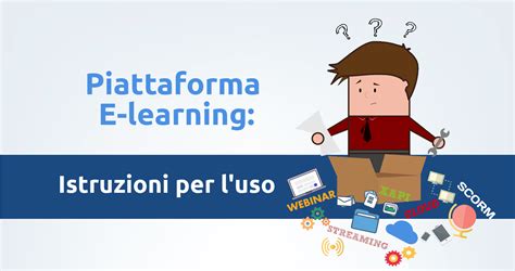 Interfaccia di una piattaforma di e-learning