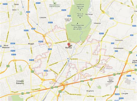 Mappa del quartiere Triante a Monza con evidenziate le nuove costruzioni