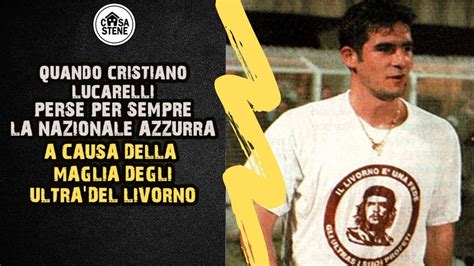 Cristiano Lucarelli con la maglia del Livorno