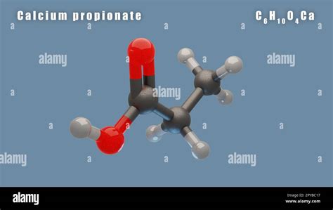 Struttura chimica del propionato di calcio