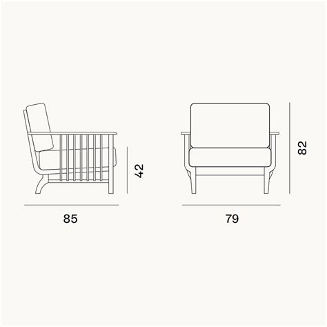 Dettaglio costruttivo della poltrona Chelsea, evidenziando la struttura interna