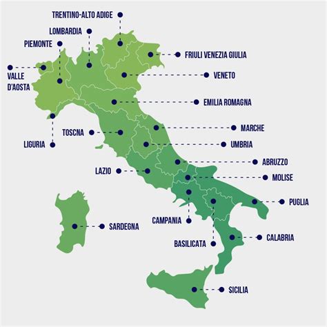Mappa delle regioni italiane con deroghe alla caccia
