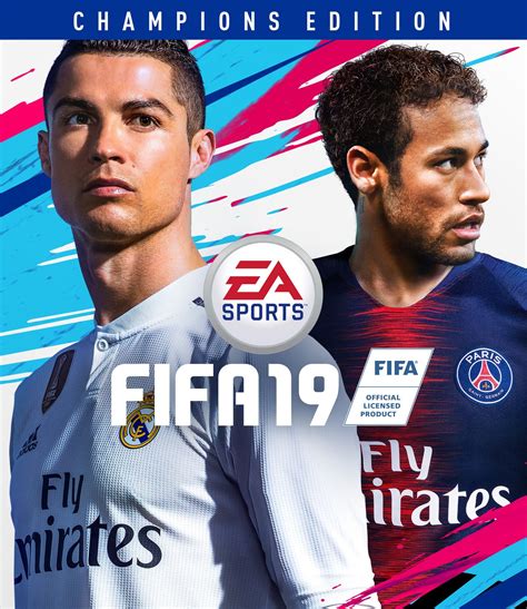Copertina di FIFA 19 con Cristiano Ronaldo e Neymar Jr.