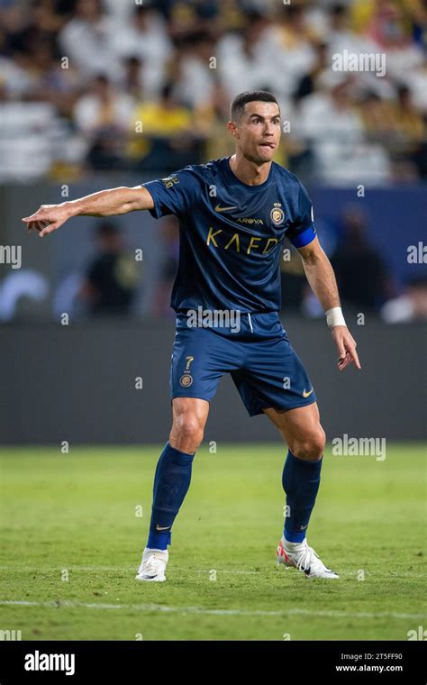 Cristiano Ronaldo durante una partita della Saudi Pro League