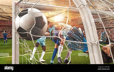 Illustrazione di un attaccante che segna un gol