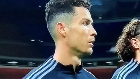 Cristiano Ronaldo con taglio slickback
