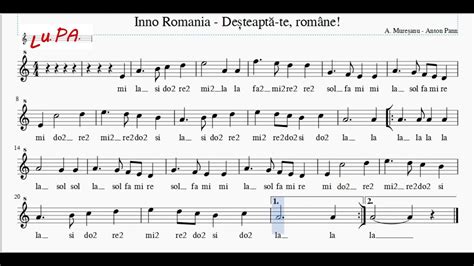 Partitura musicale dell'inno della Juventus