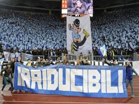 Striscione Irriducibili Lazio