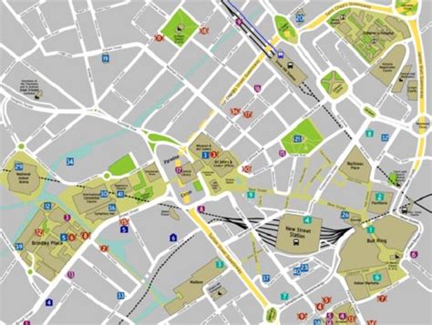 Mappa di Birmingham con evidenziato lo stadio Villa Park.