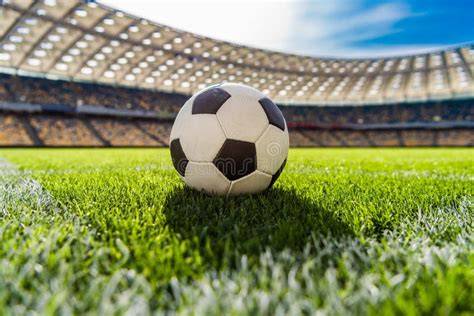 Campo da calcio con pallone