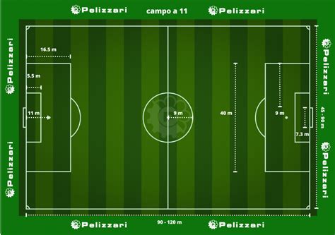 Schema del campo da calcio con evidenziata l'area di rigore