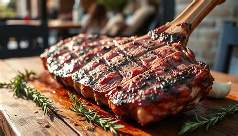 Brace ardente pronta per la cottura della bistecca