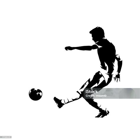 Calciatore che segna un gol