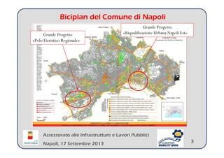 Mappa dei progetti di riqualificazione urbana a Napoli