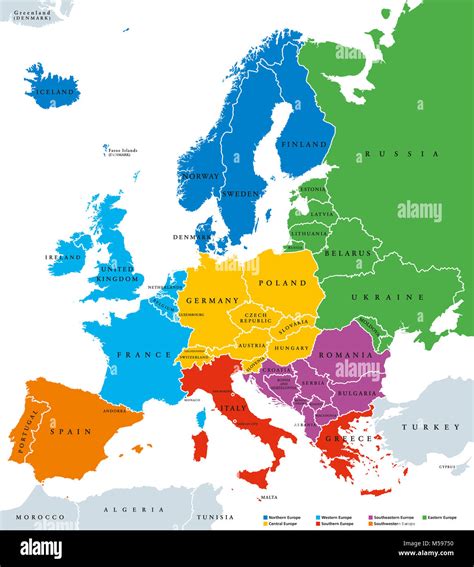 Mappa dell'Europa con le sedi delle federazioni calcistiche